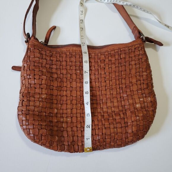 Vilenca Holland crossbody woven brown leather bag - Picture 9 of 11